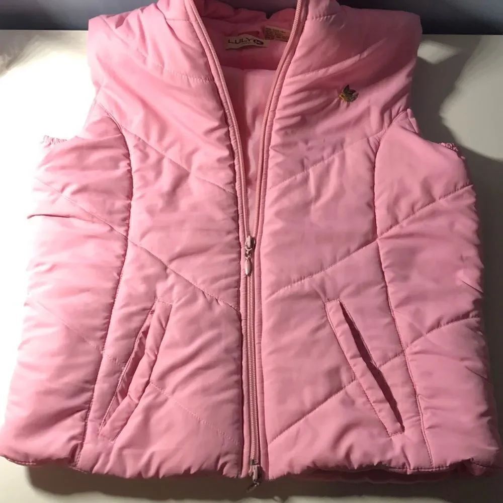 Luly K NYC kids Pink Zip Puffer Vest